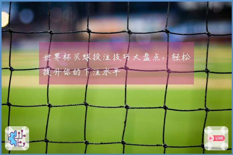 世界杯买球投注技巧大盘点，轻松提升你的下注水平